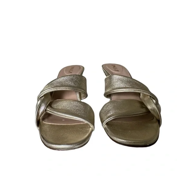 Elegant Inez Isa Gold Women's Heeled Sandals - Picture 7 of 14